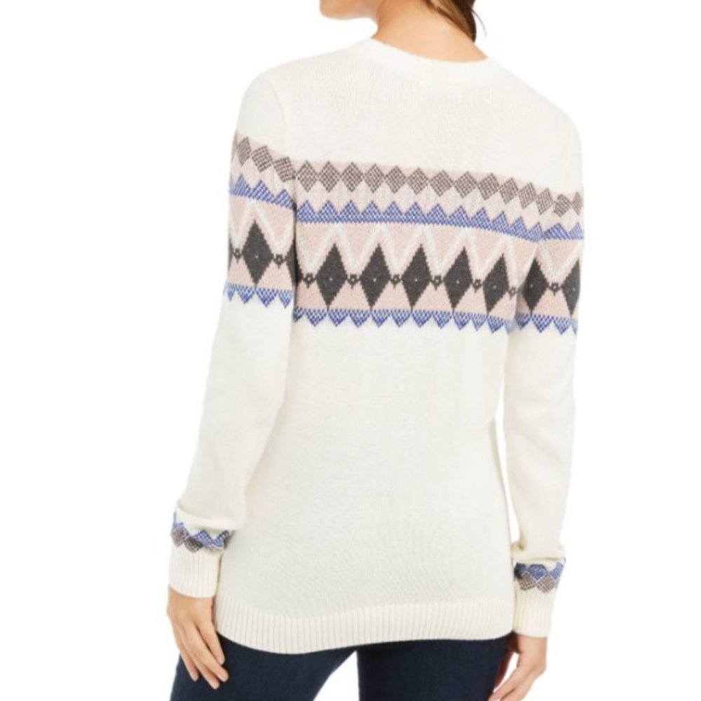 NWOT Charter Club Women's Fair Isle Sweater - Picture 3 of 3